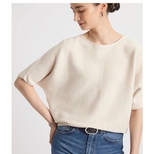 The Reset R Label Wool‎ Knit in Cream Dolman sleeve size small